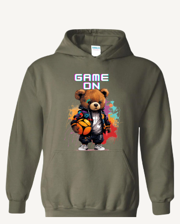 Game On Bear Hoodie